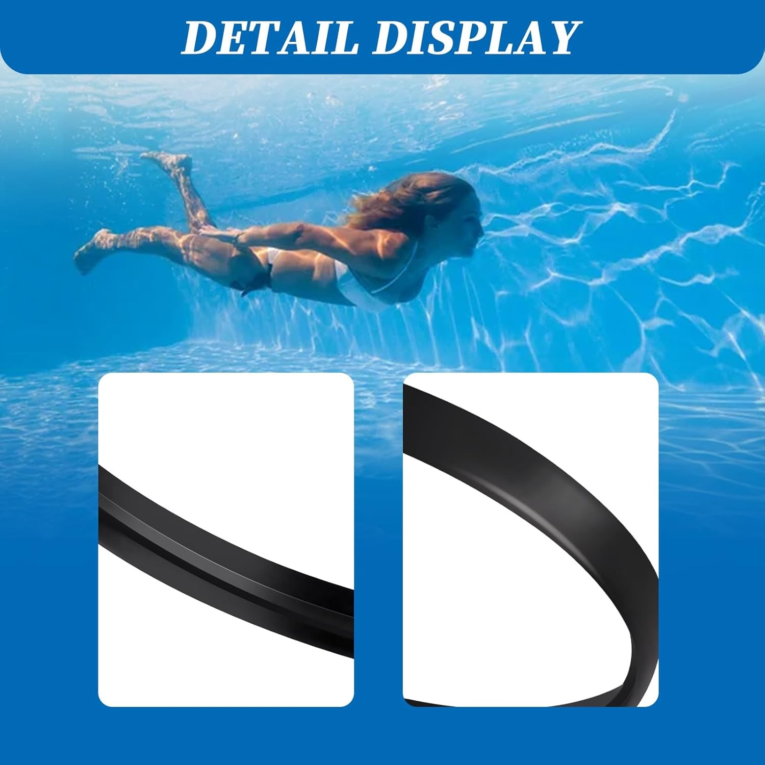 AXV458 Black Ring For Hayward AquaBug/Wanda/Penguin/Whale/Diver Dave Cleaners