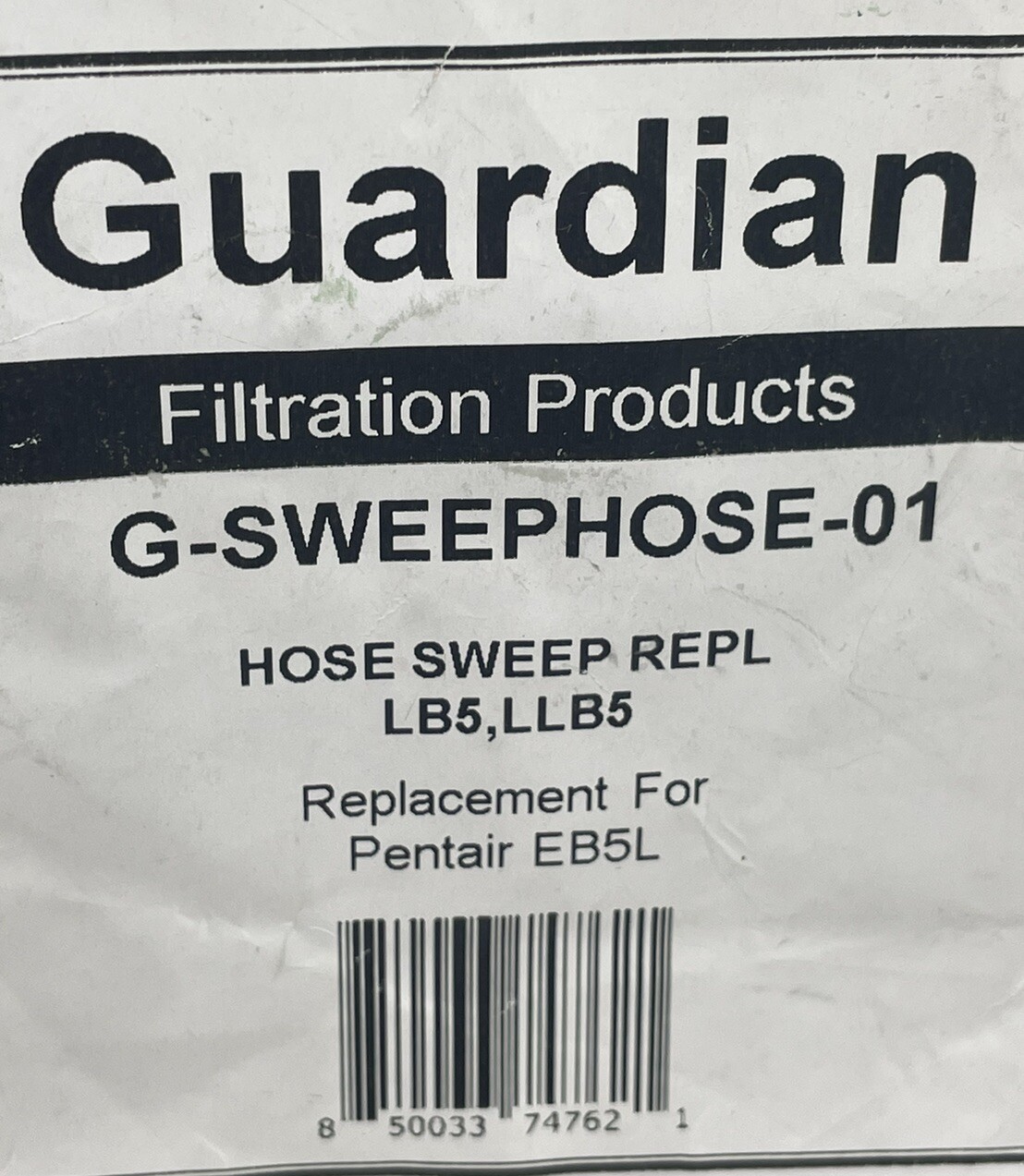 Guardian Pool Sweep Hose G-SWEEPHOSE-01 Replacement for Pentair EB5L **NEW**