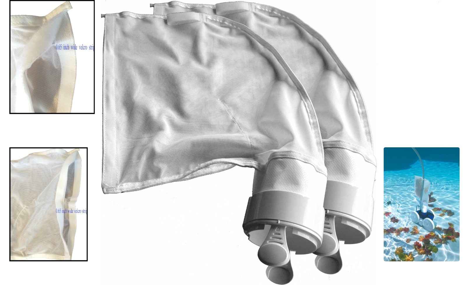 Effortless Clean K16 Pool Cleaner Bag – Fits Polaris 280/480 – 2 Pack Essentials