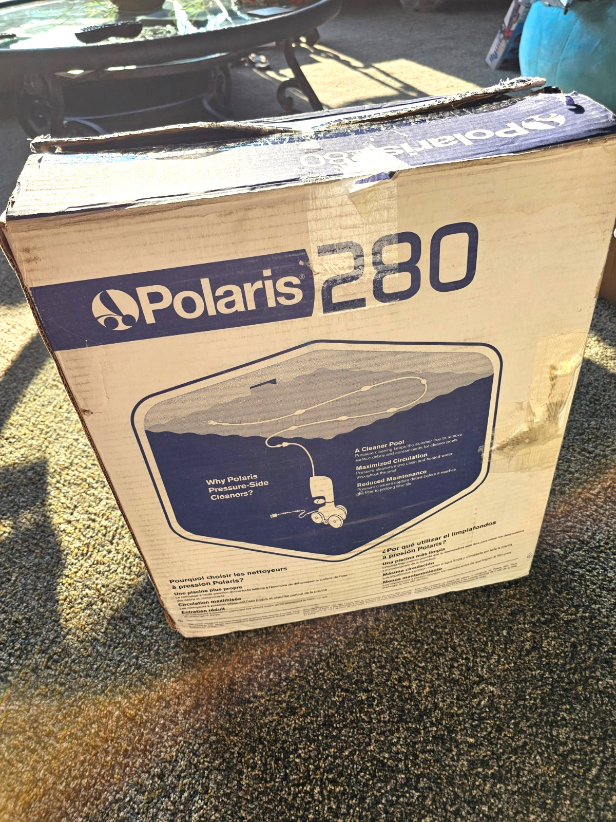 POLARIS 280 POOL CLEANER with New lead hose *** PERFECT condition !!