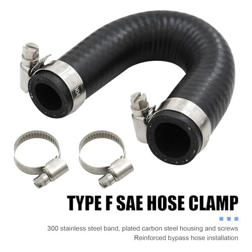 MLY 1 PC Heater Core Bypass Hose Coolant Crossover Kit, 5/8&Prime; & 3/4&Prime; Ends with