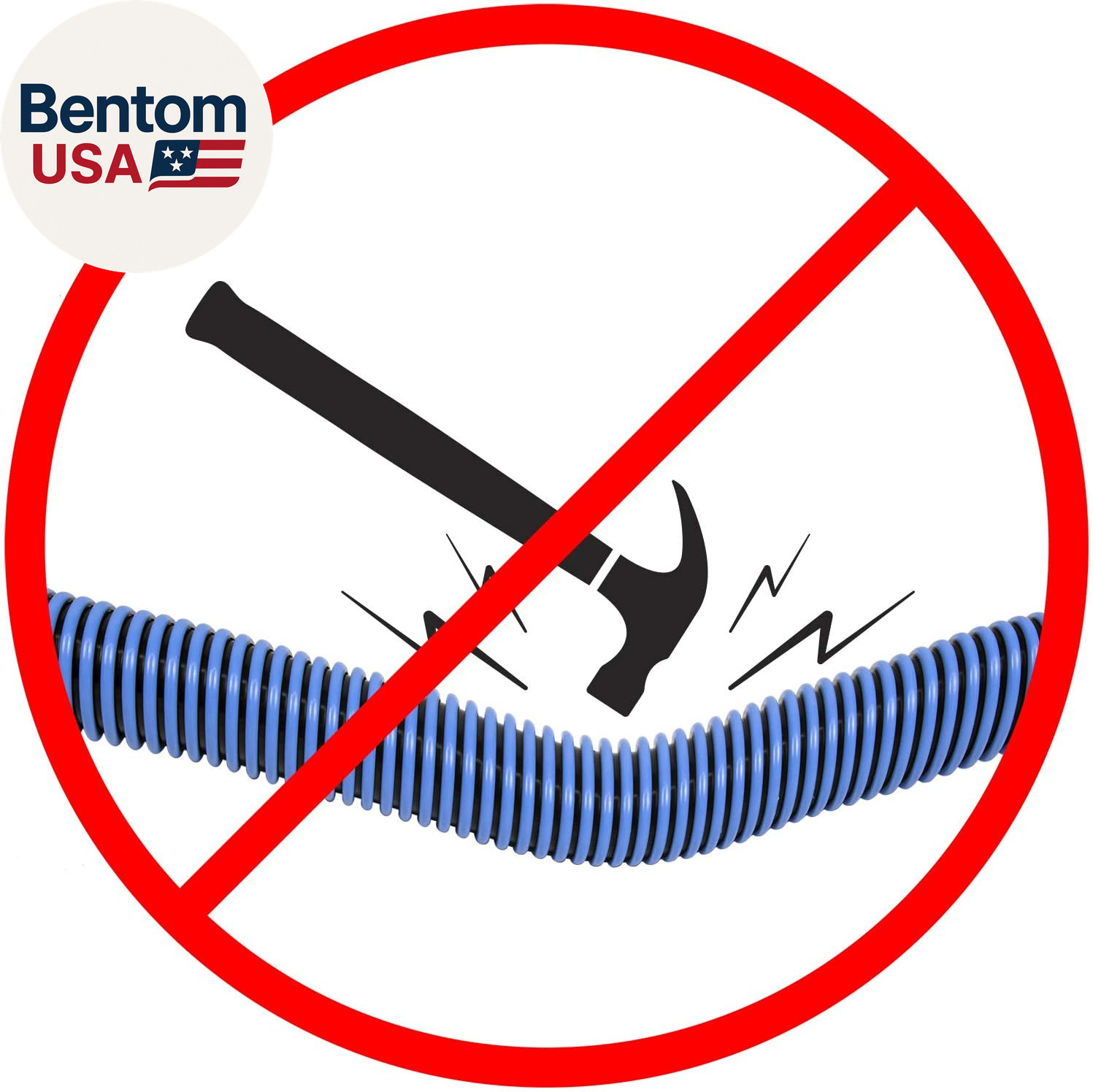 Manual Pool Vacuum Hose, 30 Ft X 1-1/2” for Inground & above Ground Pools, Not f