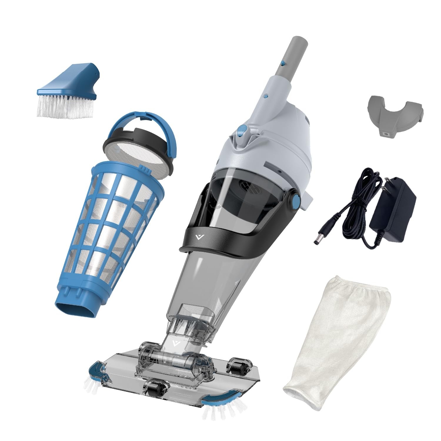 2026 Rechargeable Cordless Pool Vacuum for Above Ground Pool, Stainless Steel…