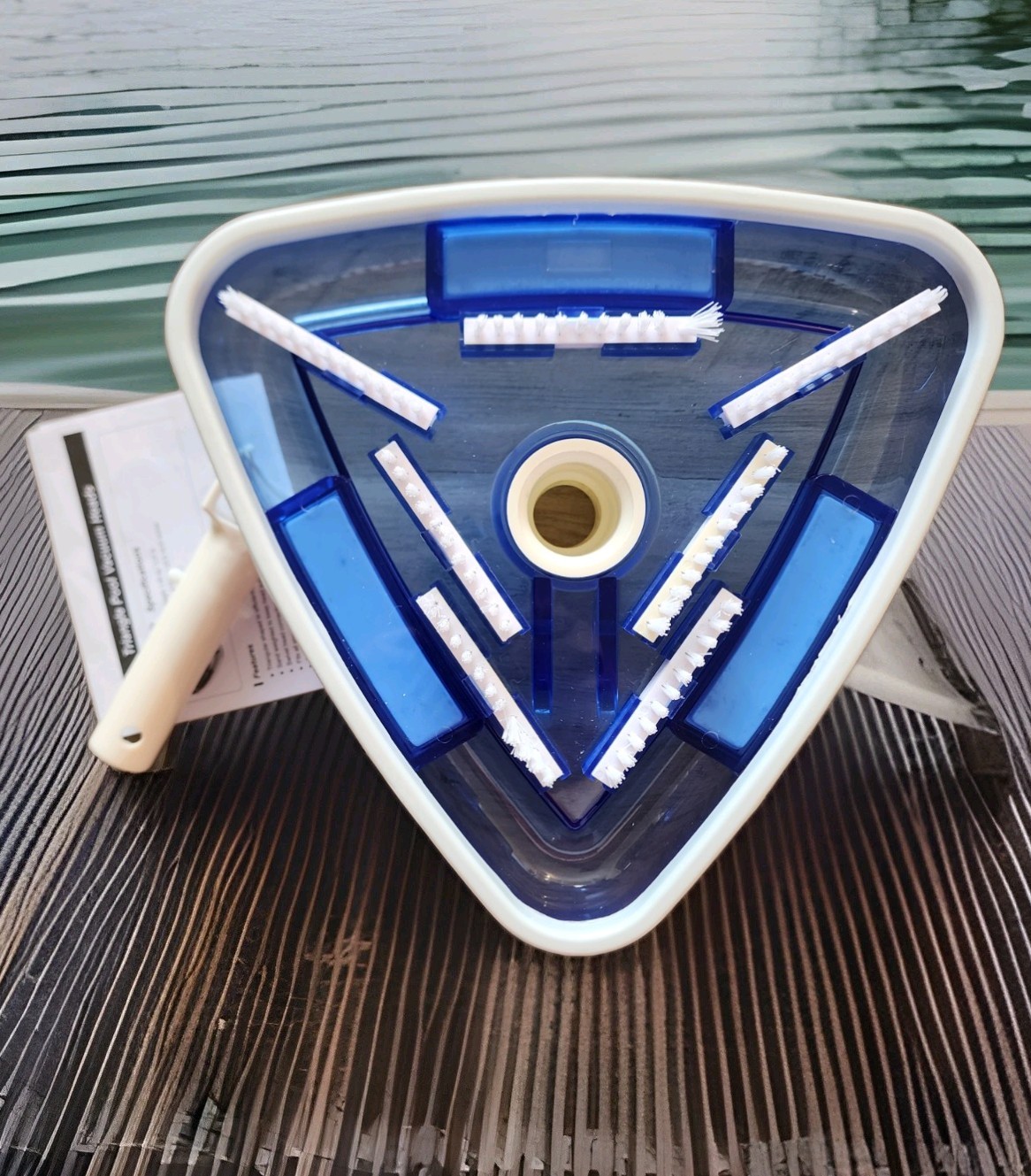 Triangle Pool Vacuum Head with Brushes Weighted Suction Head new in package