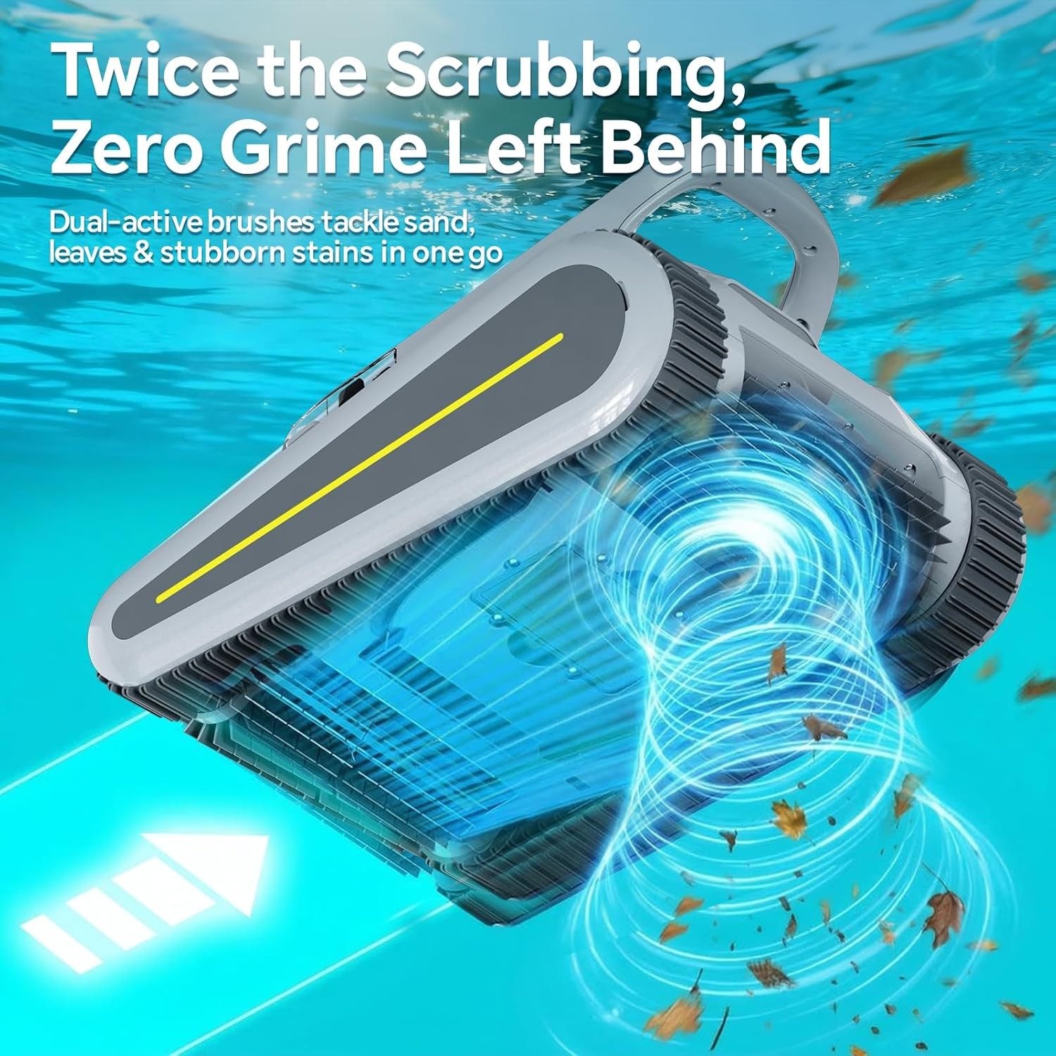 Inground Pool Robot Vacuum Brushless 3Hr