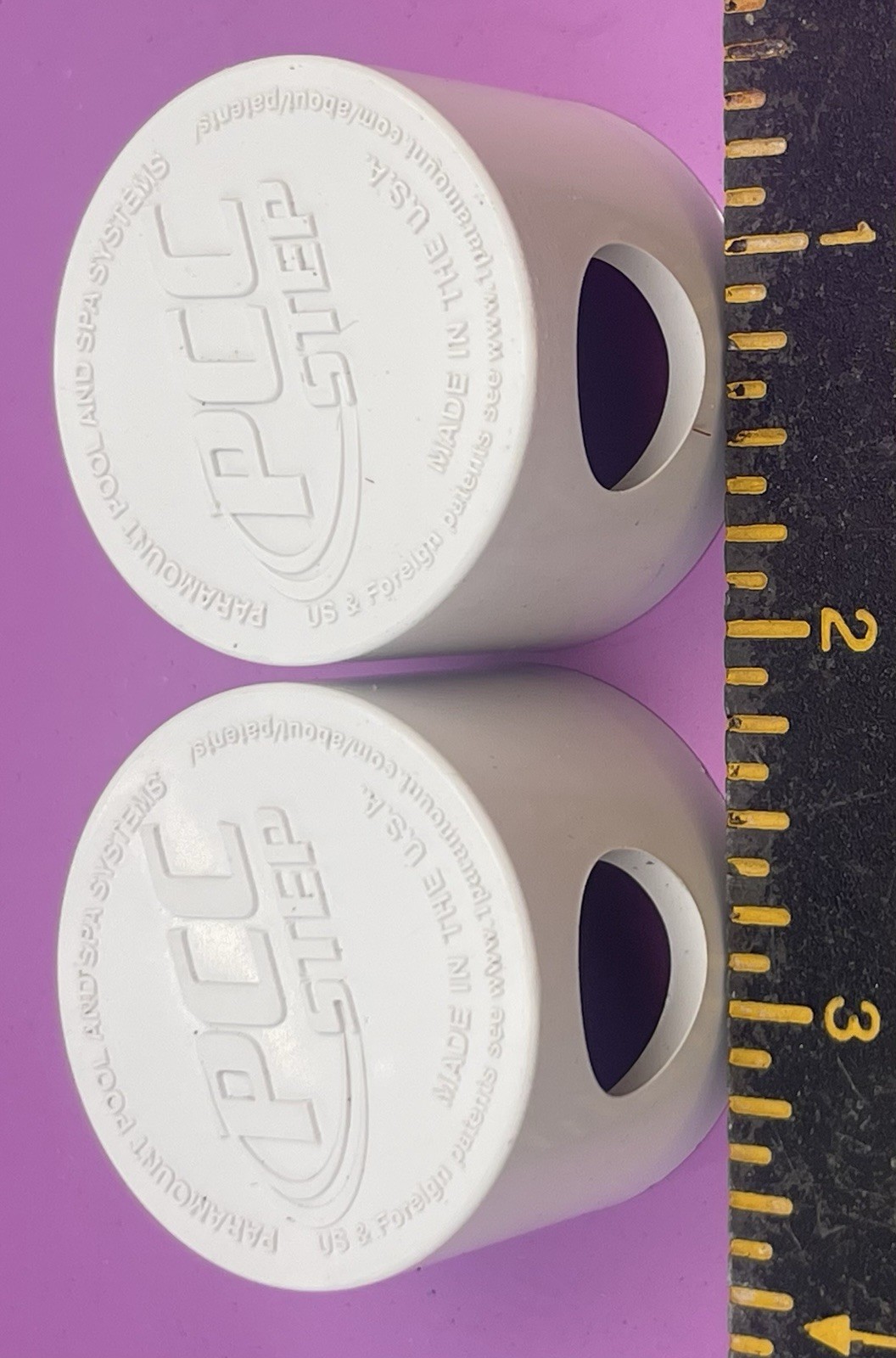 Paramount Pool 1.5&Prime; Floor Valet Pop Up Cleaning Head White 2pc
