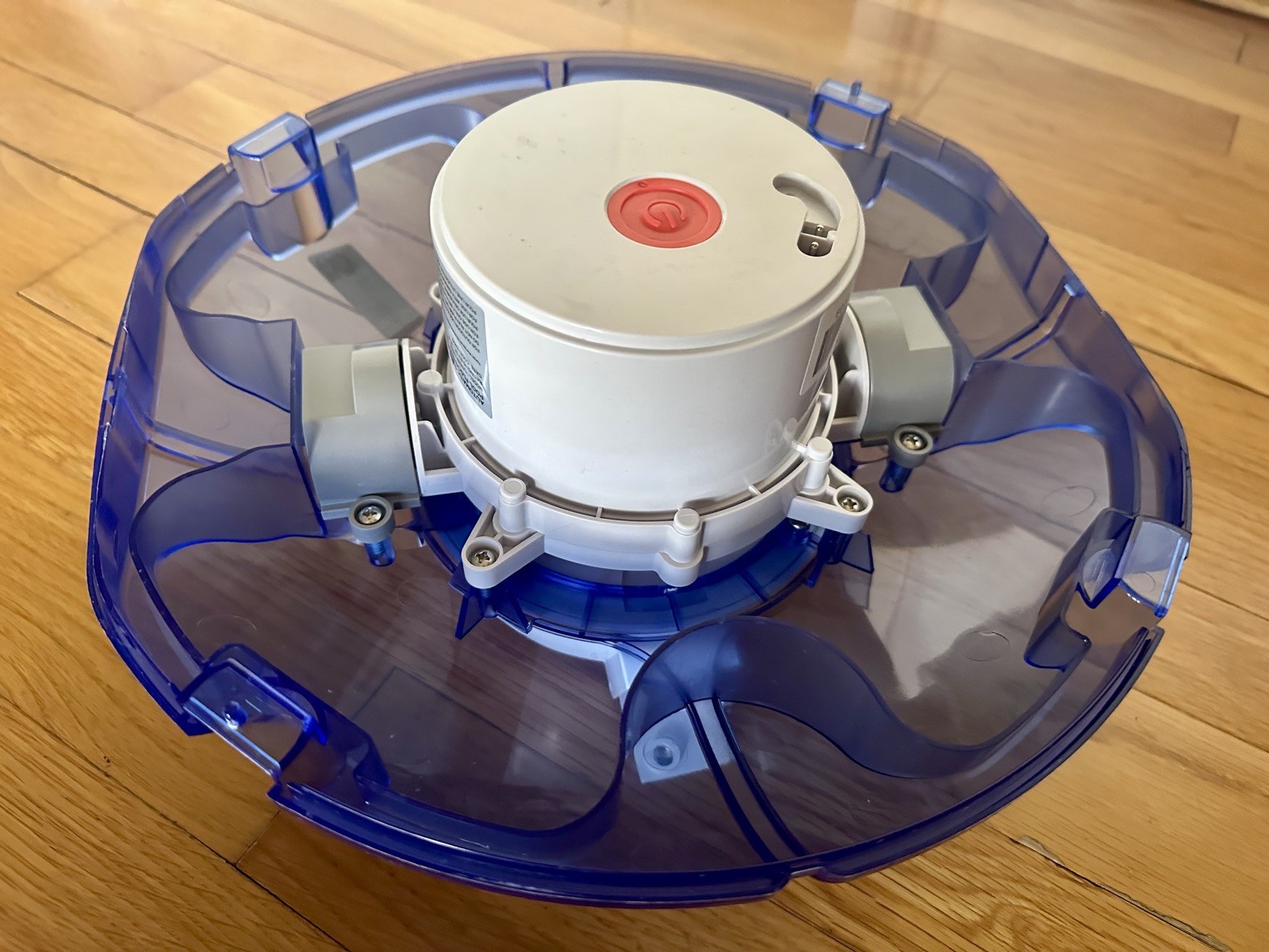 Cordless Robotic Auto Pool Vacuum Cleaner, Self-Parking, 645 Sq.Ft, 60 Min, BLUE
