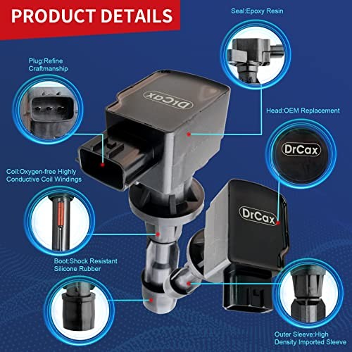 OEM Ignition Coil C1683 Compatible with 2006-2013 Mazda 3, 6, CX-7, MX-5 UF540