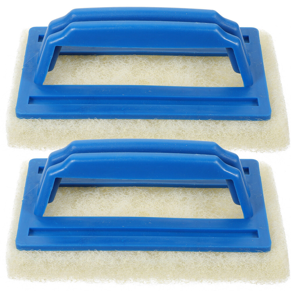 2pcs Bathroom Floor Brush Scrubber Manual Cleaner Pool Hand Sponge Brushes