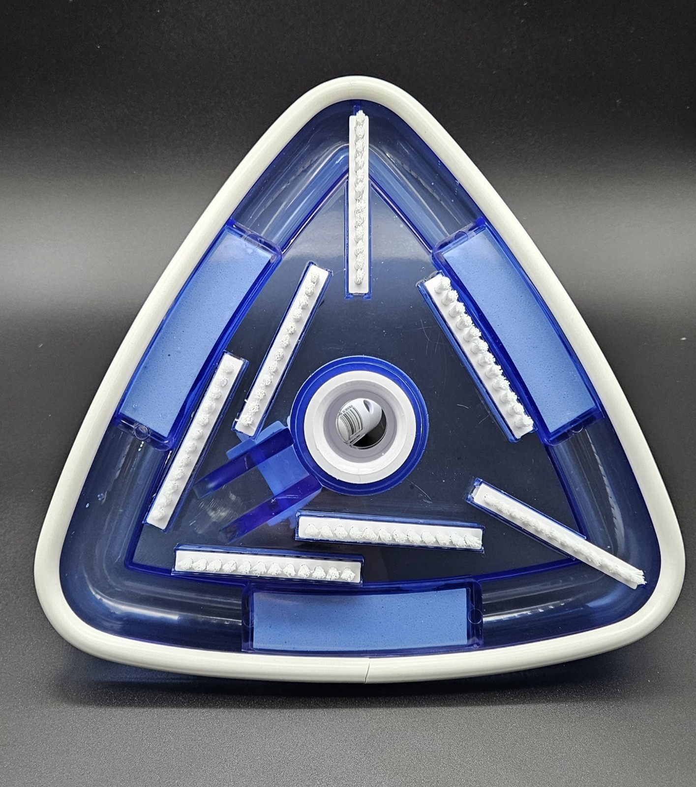 Triangular Pool Vacuum Head w/ Brushes – Weighted Transparent – New