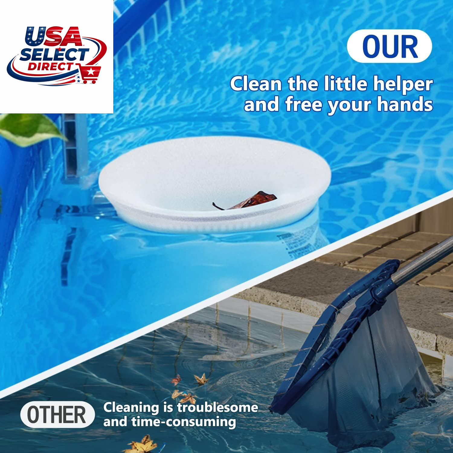 100 Pack Pool Skimmer Socks for Filters and Hot Tub Accessories