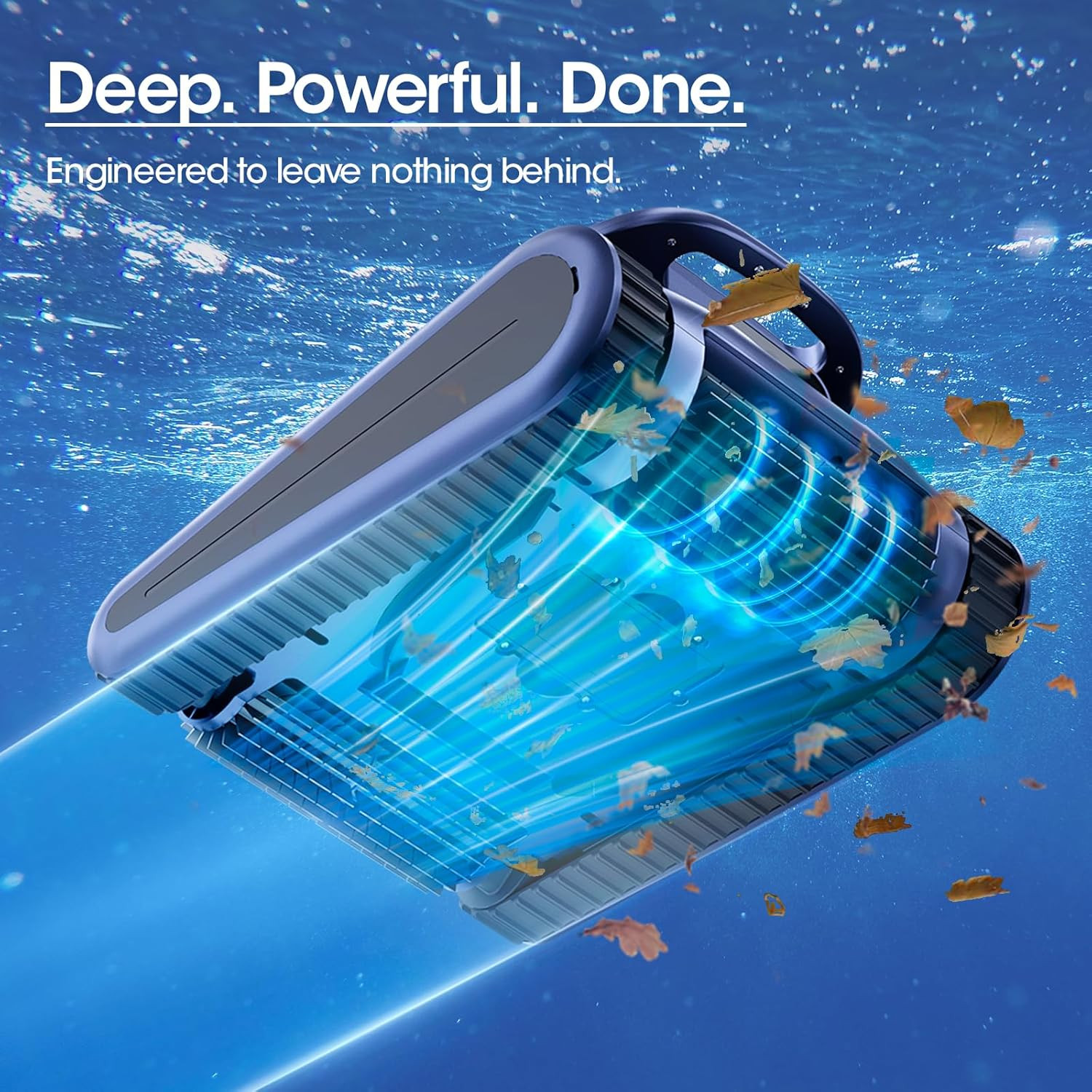 Cordless Robotic Pool Cleaner, Pool Vacuum 180W Brushless Motor, 45000Pa Suction