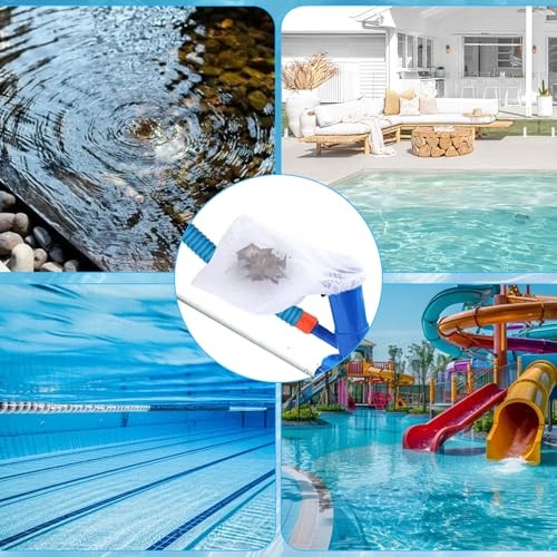 Larrel 4PCS Pool Vacuum Replacement Mesh Bag, Pool Vacuum Filter Bag, 12.6×9