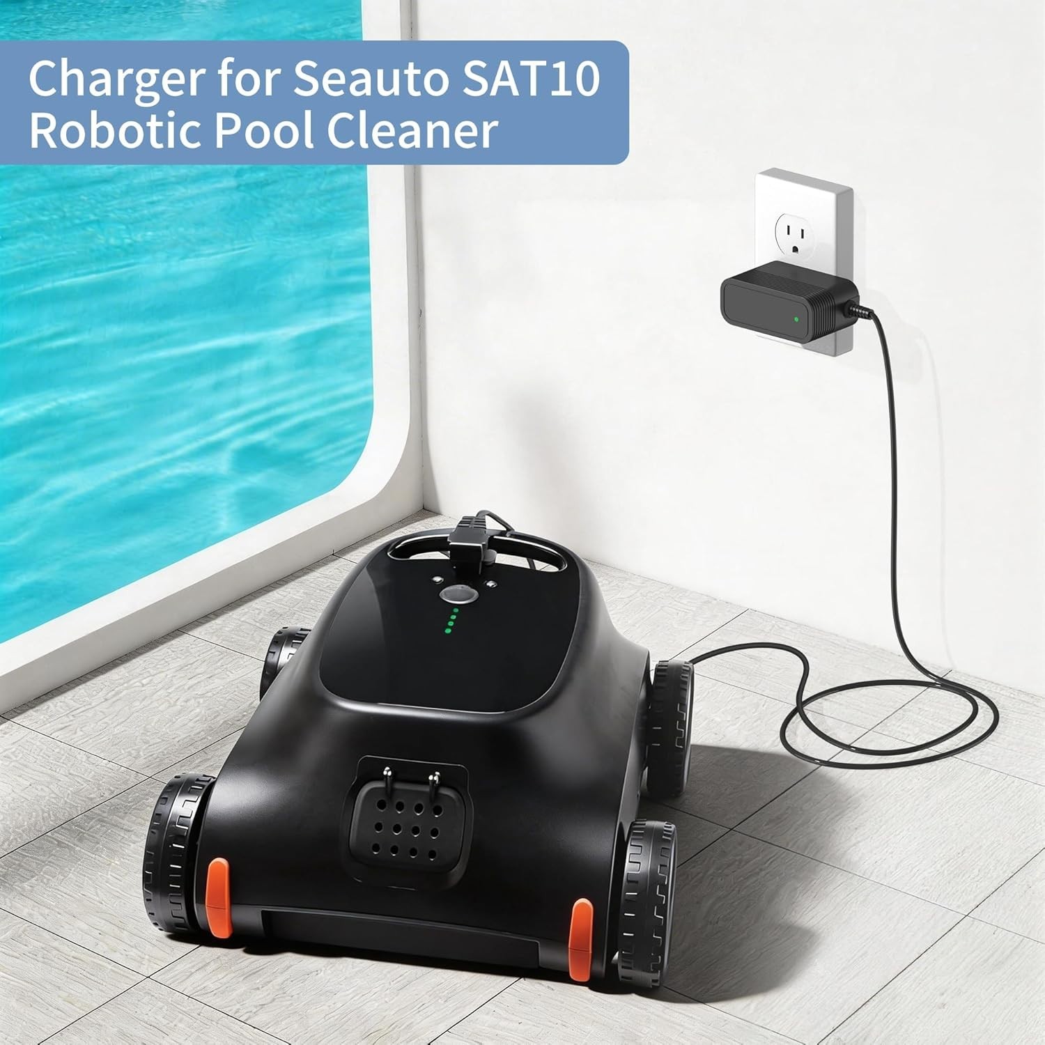 Charger for Robotic Pool Cleaner Compatible with Seauto/RERIOU/Zyerch Robotic…