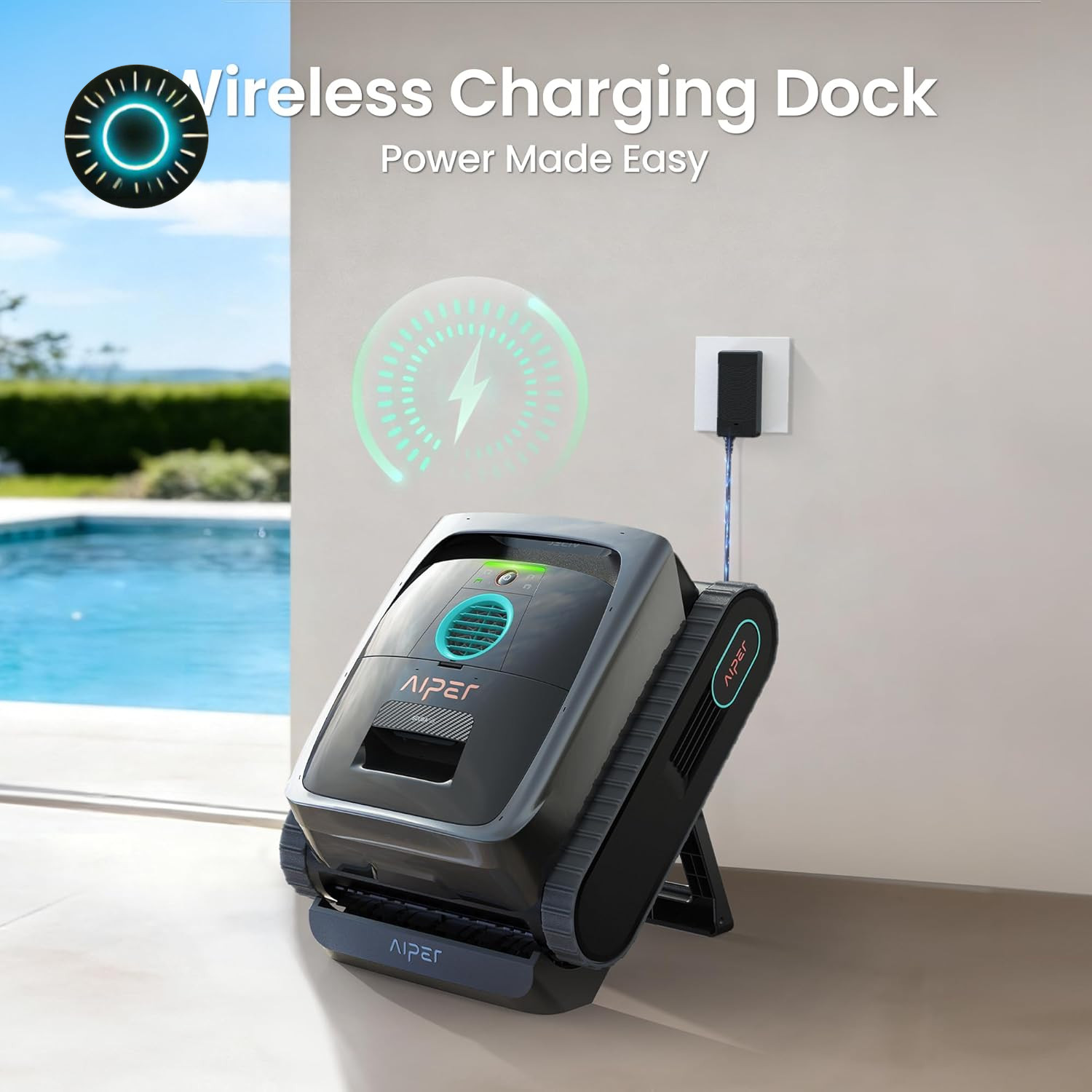 Scuba V3 AI Vision Cordless Robotic Pool Cleaner 10X Faster Pool Cleaning with