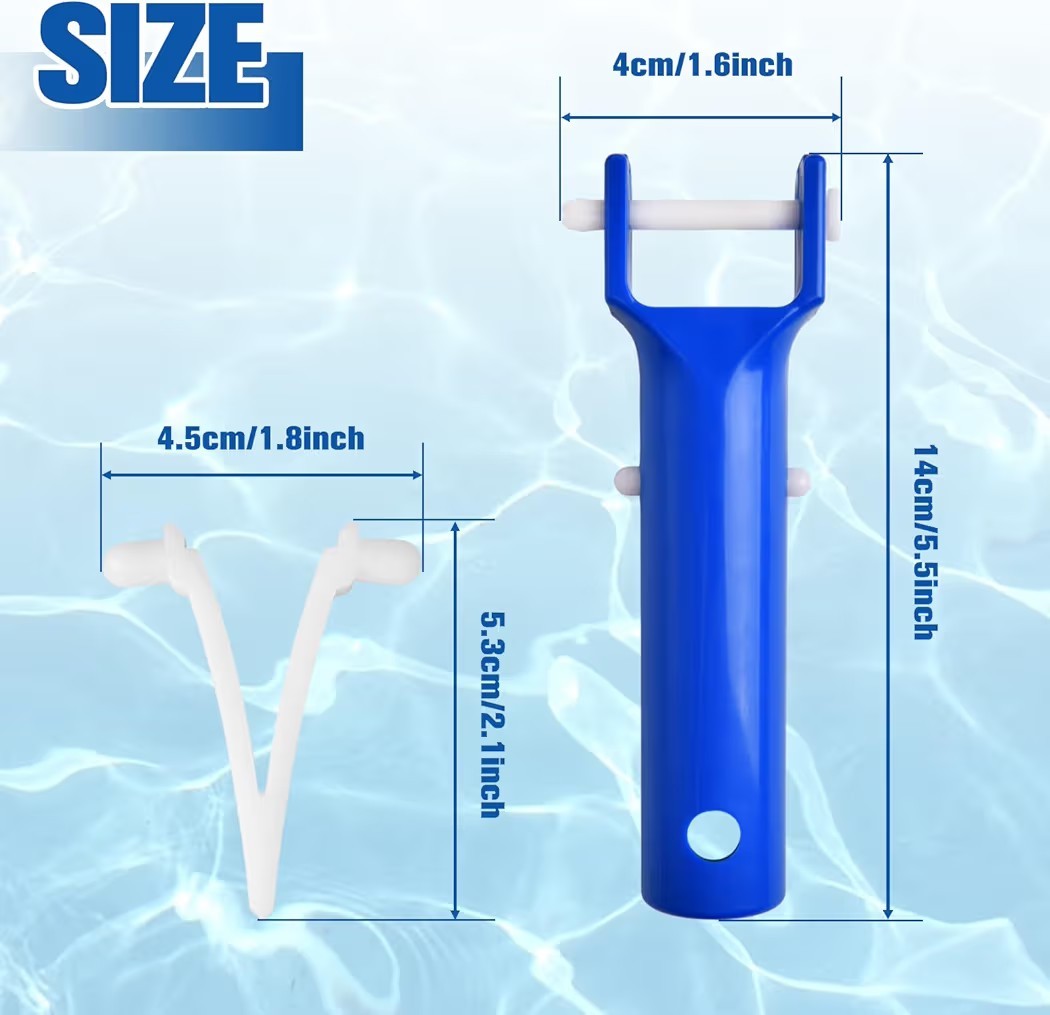 2 PCS Pool Vacuum Head Handle Replacement Kit Blue Pool Vacuum for Head…