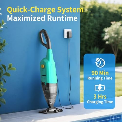 Handheld Pool Vacuum Cordless 18 GPM Above Ground