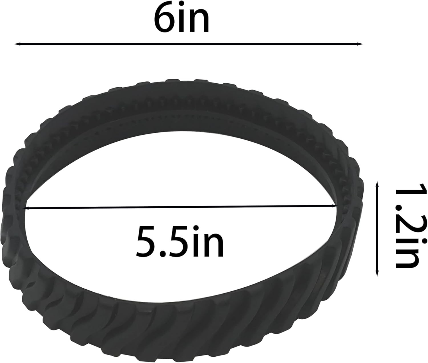 2 Pack Replacement Wheel Tires for Zodiac Baracuda MX8 MX6 Pool Cleaner