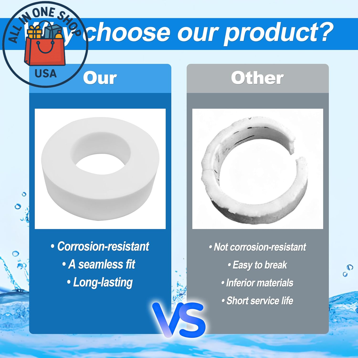 Replacement Climbing Ring for Maytronics Dolphin Pool Cleaners (4 Pack)