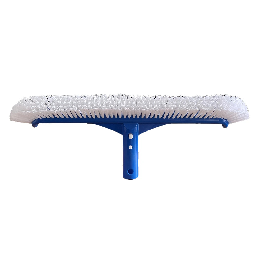 Pool Brush Head for Cleaning Pool Walls, Nylon Brush Pool Cleaning Kit with Curv