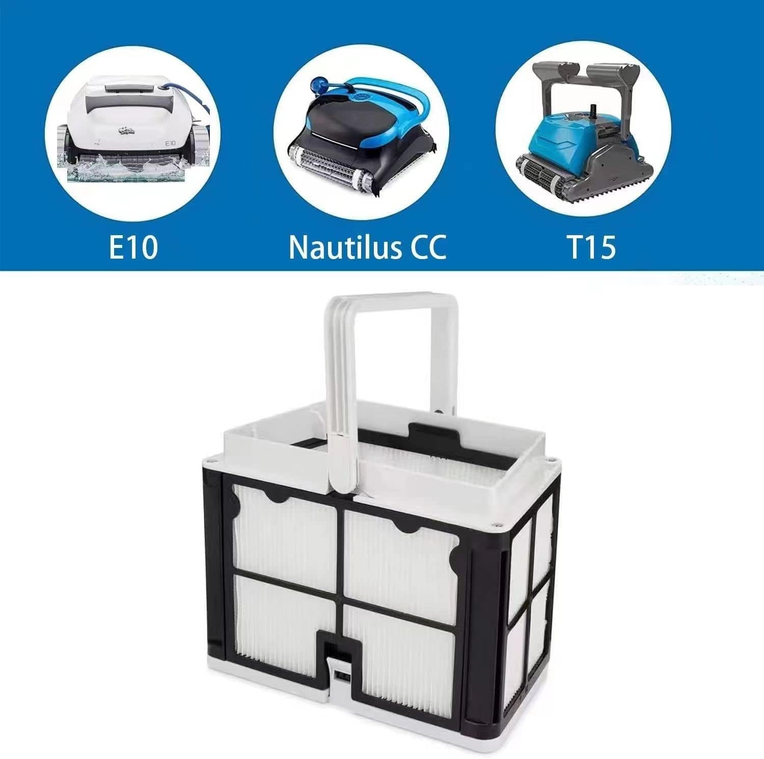 Cesta de filtración ultrafina compatible con los limpiafondos robóticos