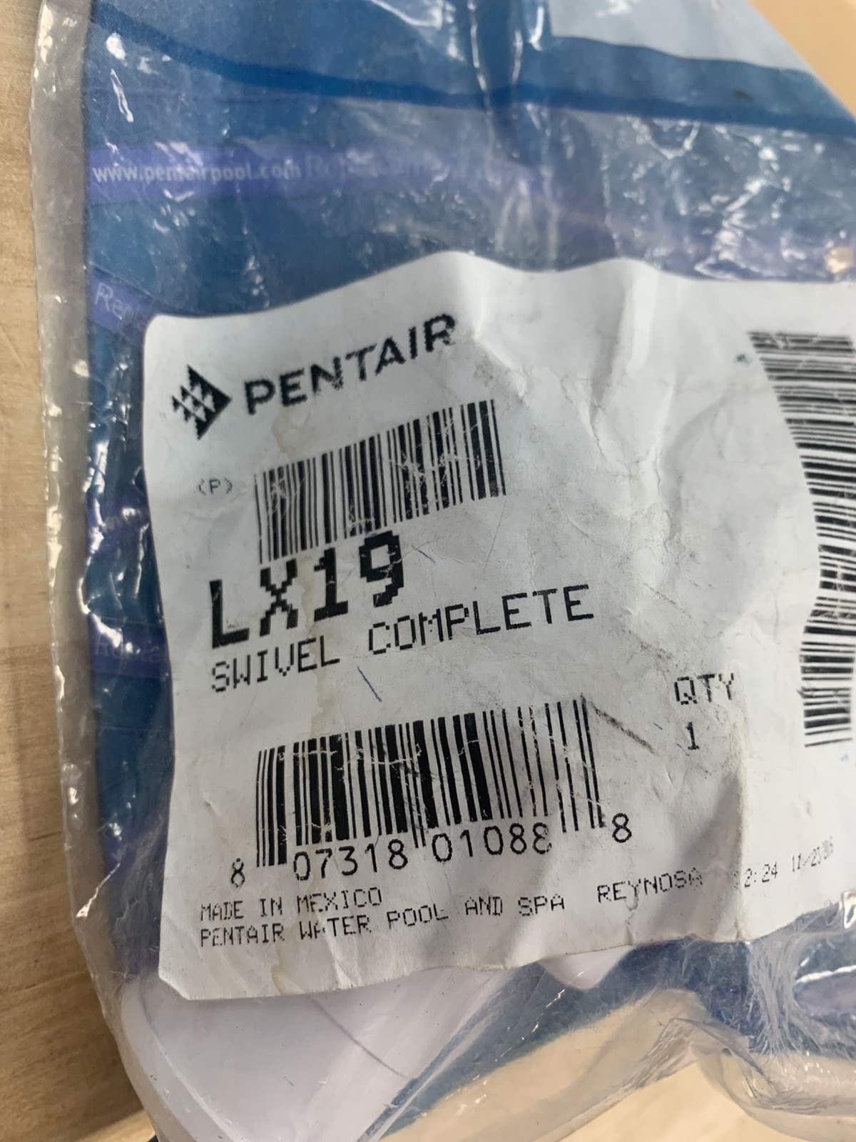 Pentair LX19 Swivel Complete White Plastic Replacement Pool Cleaner Part