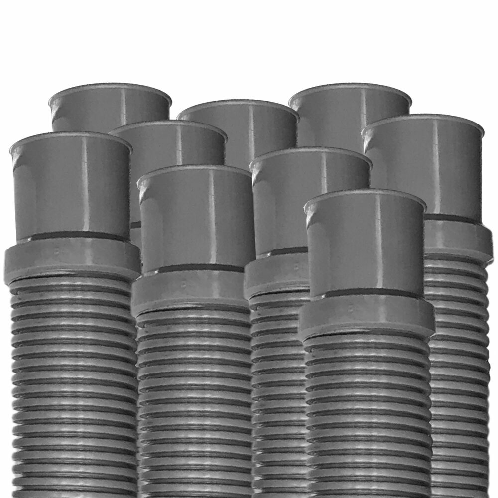 Puri Tech Heavy Duty Above Ground Pool Filter Hose, 1.25 Inch x 3 foot – 9 pack