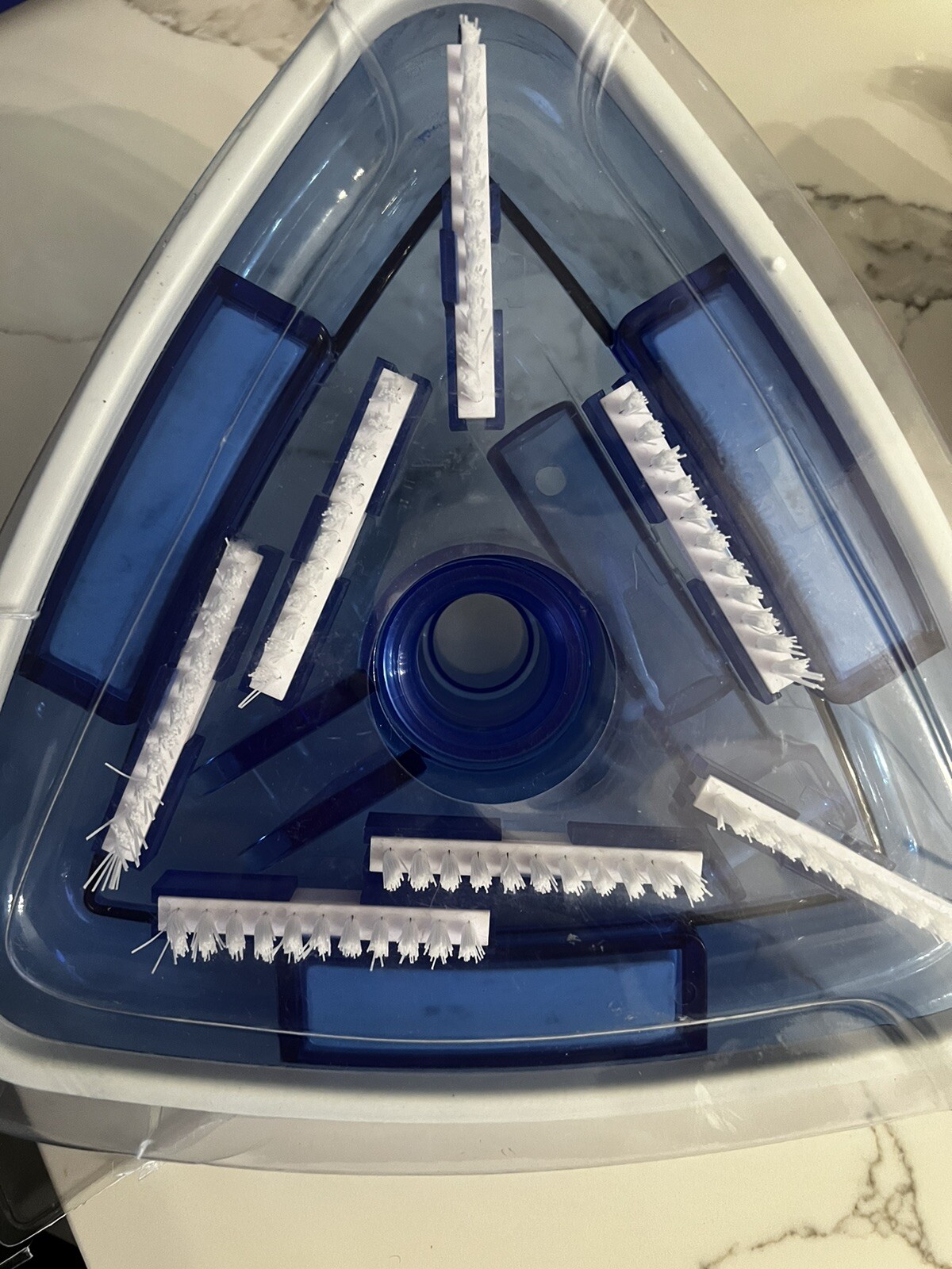 HydroTools by Swimline 8145 Clear Weighted Triangle Swimming Pool Vacuum Head