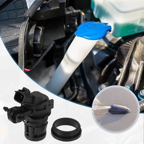 Car Windshield Washer Motor Pump Fit for Mazda 3 – Pack of 1 Black