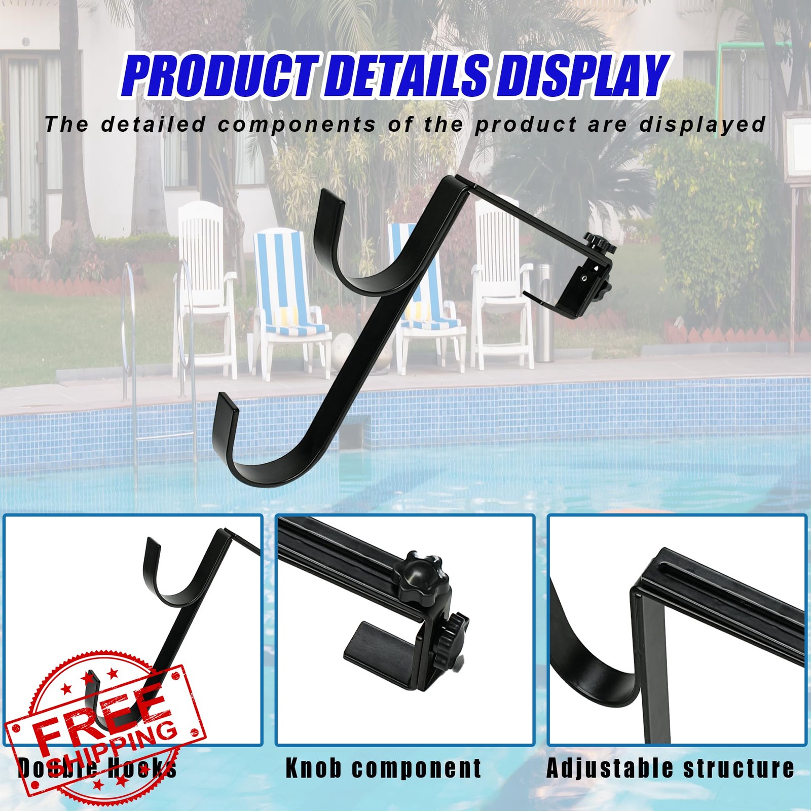 Desunqin Pool Pole Hangers