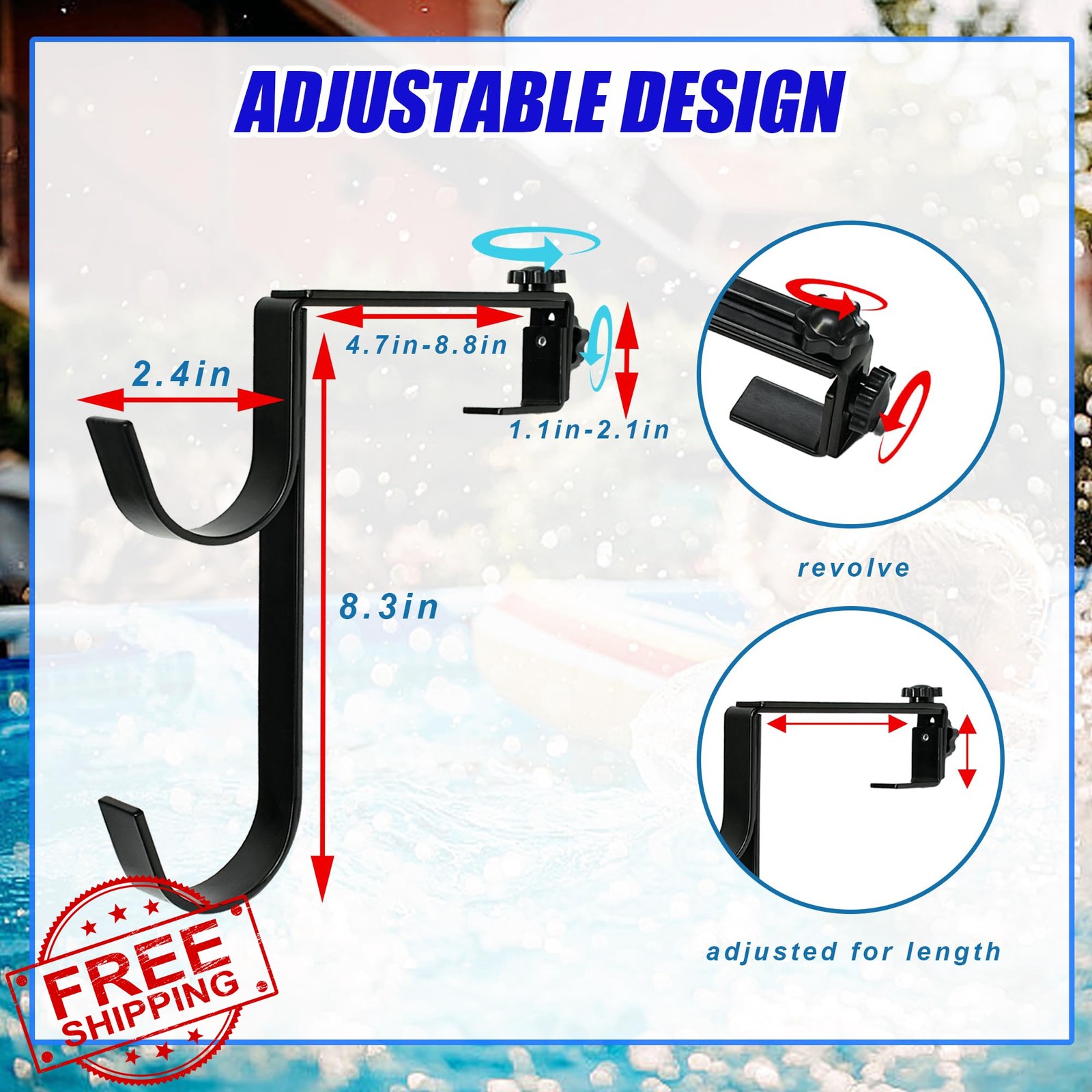 Desunqin Pool Pole Hangers