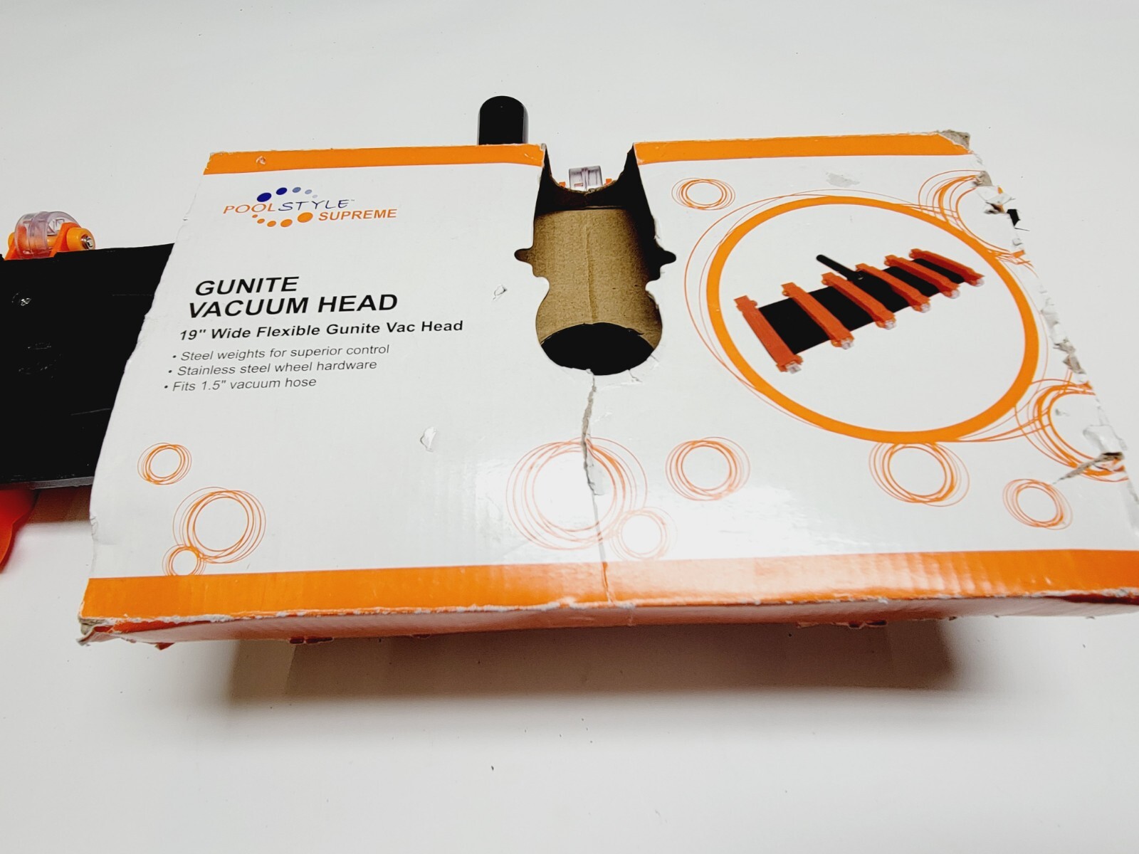 19&Prime; Gunite Flexible 12 wheel Vacuum Head