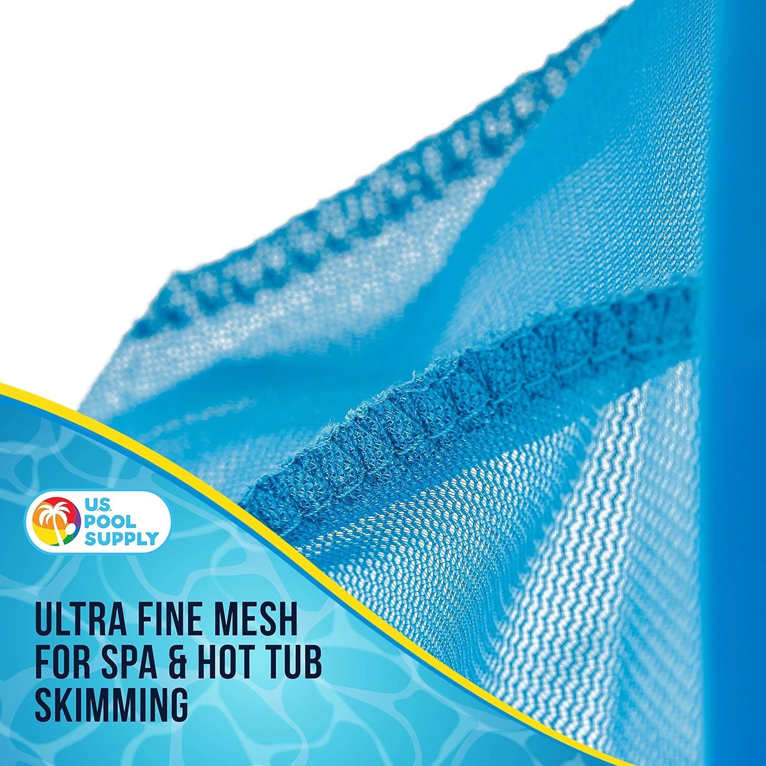 Professional Spa, Hot Tub, Pool Hand Leaf Skimmer Net with Aluminum Pole – Deep