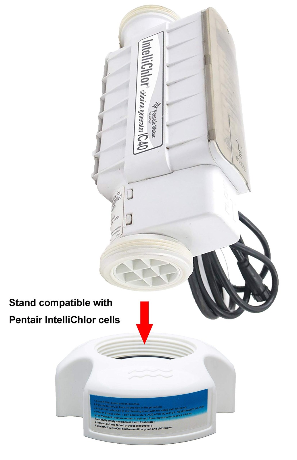 ATIE Pool Salt Cell Acid Washing Stand GLX-CELLSTAND/520670 IntelliChlor…