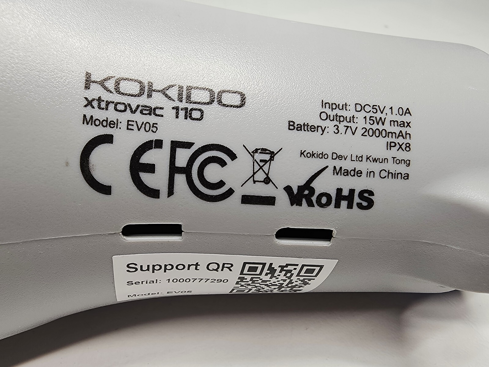 KOKIDO POOL VACCUM xtrovac 110 Model EV05 Main Unit Part ONLY