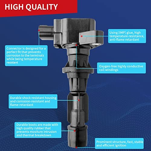 OEM Ignition Coil C1683 Compatible with 2006-2013 Mazda 3, 6, CX-7, MX-5 UF540