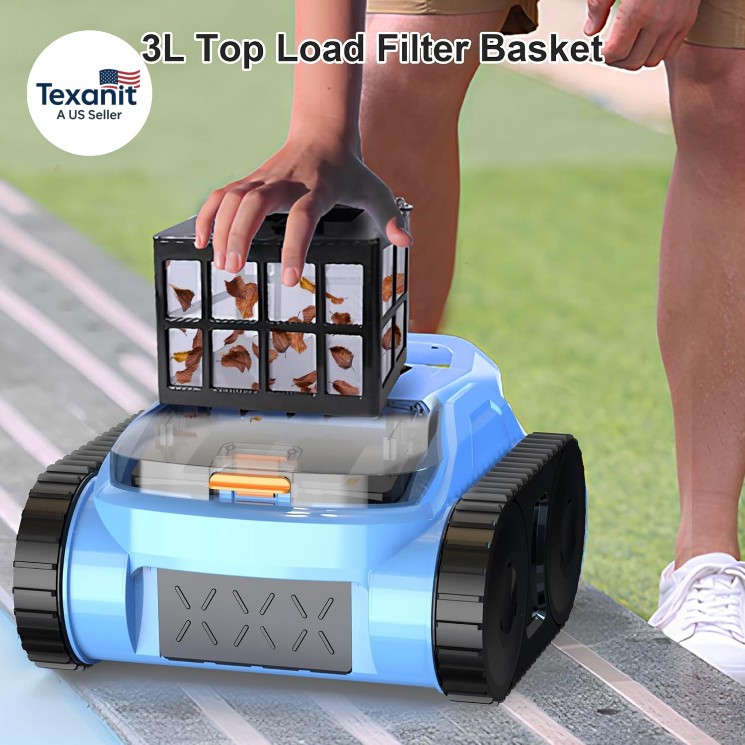 Cordless Robotic Pool Cleaner for Inground Pools, (2026 Upgrade) Automatic Pool