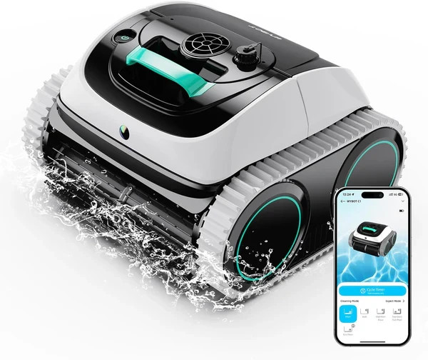 WYBOT C1 Pool Cleaner Wall Climb Cordless Robotic Pool Robot In-Ground Pools NEW