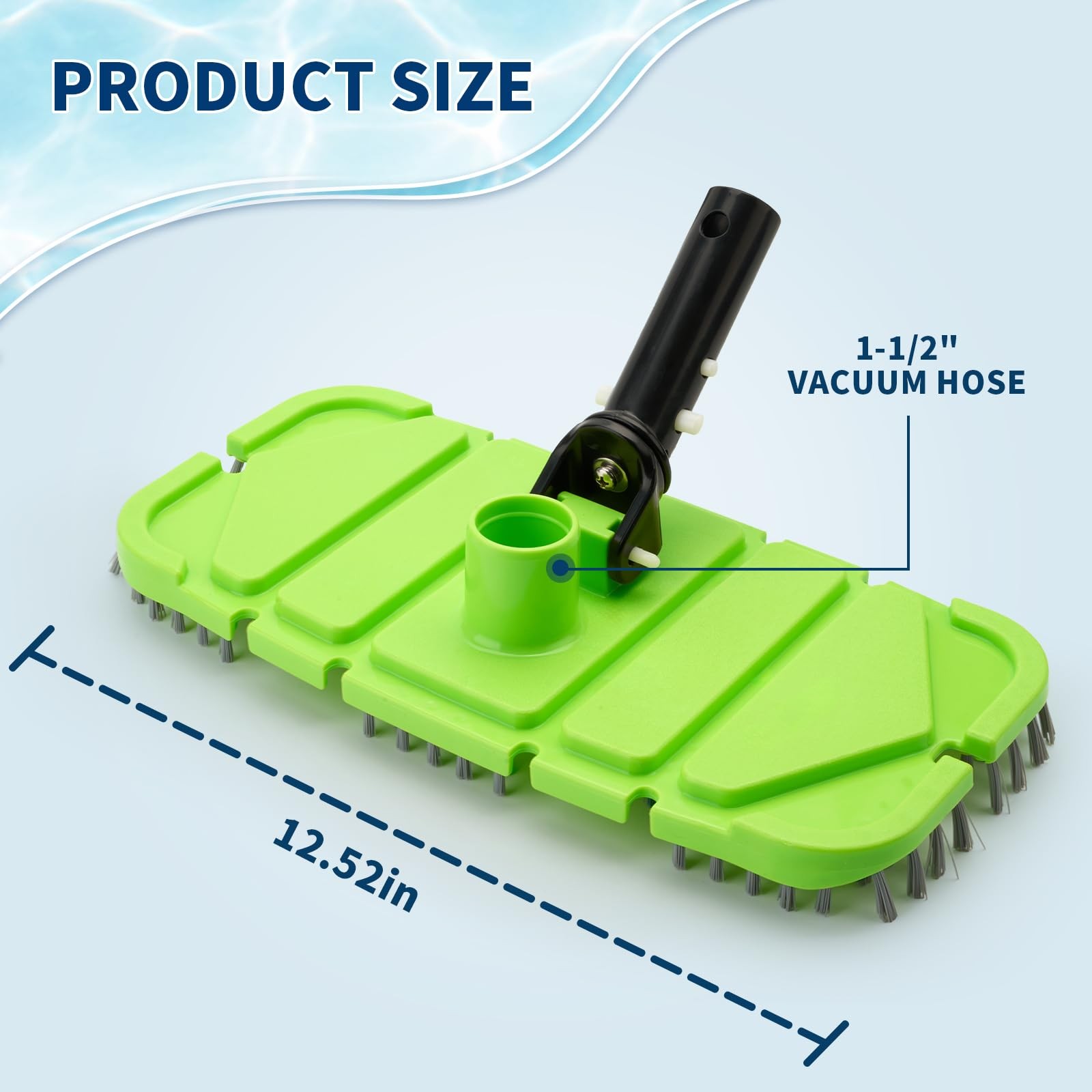 Sepetrel Pool Vacuum Head with Brush,Weighted & Flexible Body,for…