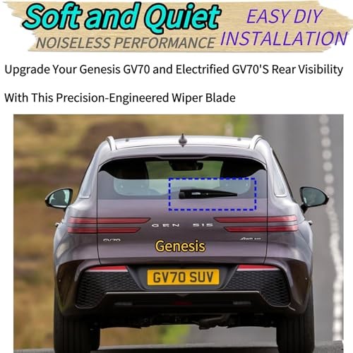 Rear Wiper Blade for 2022-2026 Genesis GV70 & Electrified GV70 2025 2024 2023