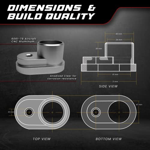 VW Audi Carbon Cleaning Walnut Blaster Adapter Tool – Billet ALUMINUM 6061 –