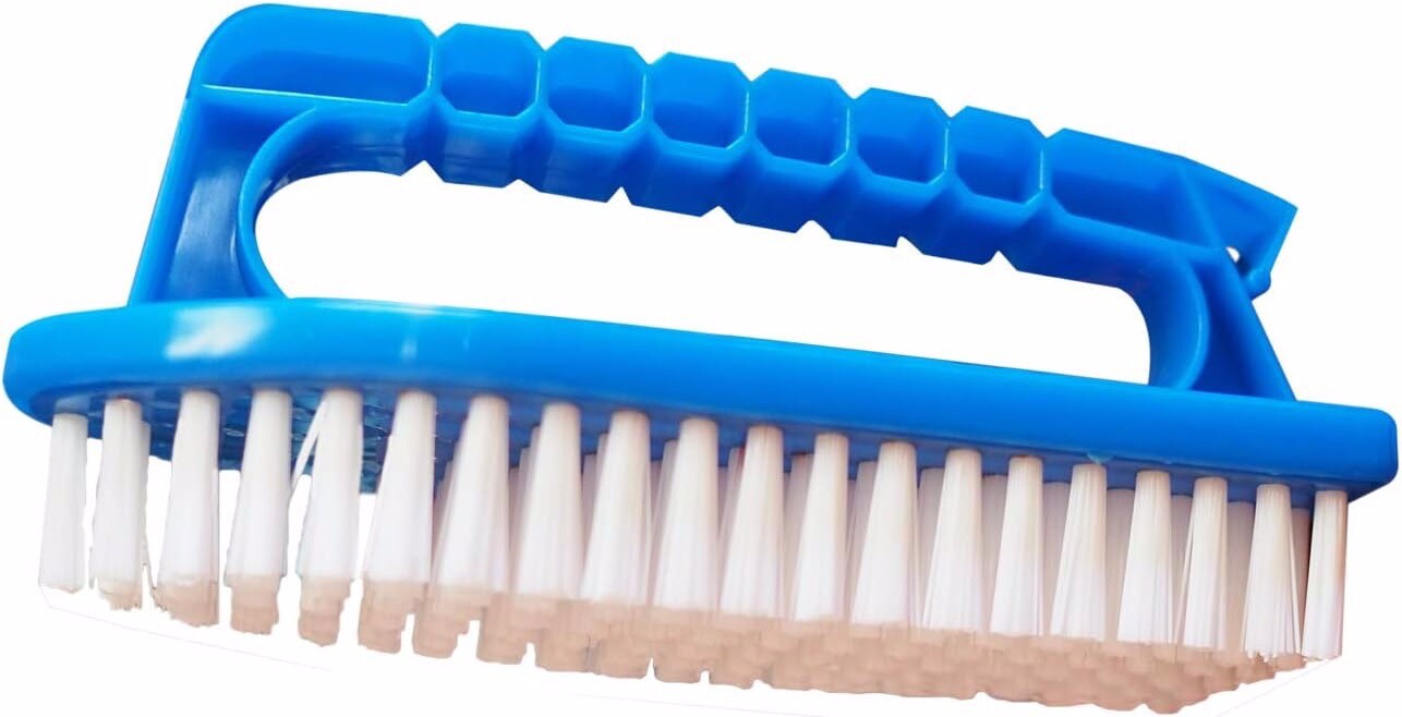 All-Purpose Hand-Held Swimming Pool Scrub Tile Wood Deck Brush w/Poly Bristles