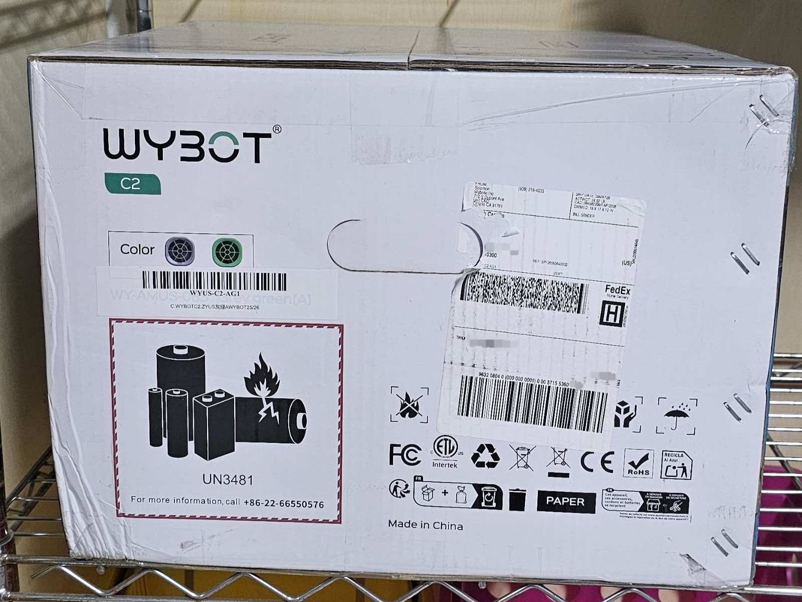 WYBOT C2 Cordless Robotic Pool Cleaner New Sealed 2152 Sq Ft App Control
