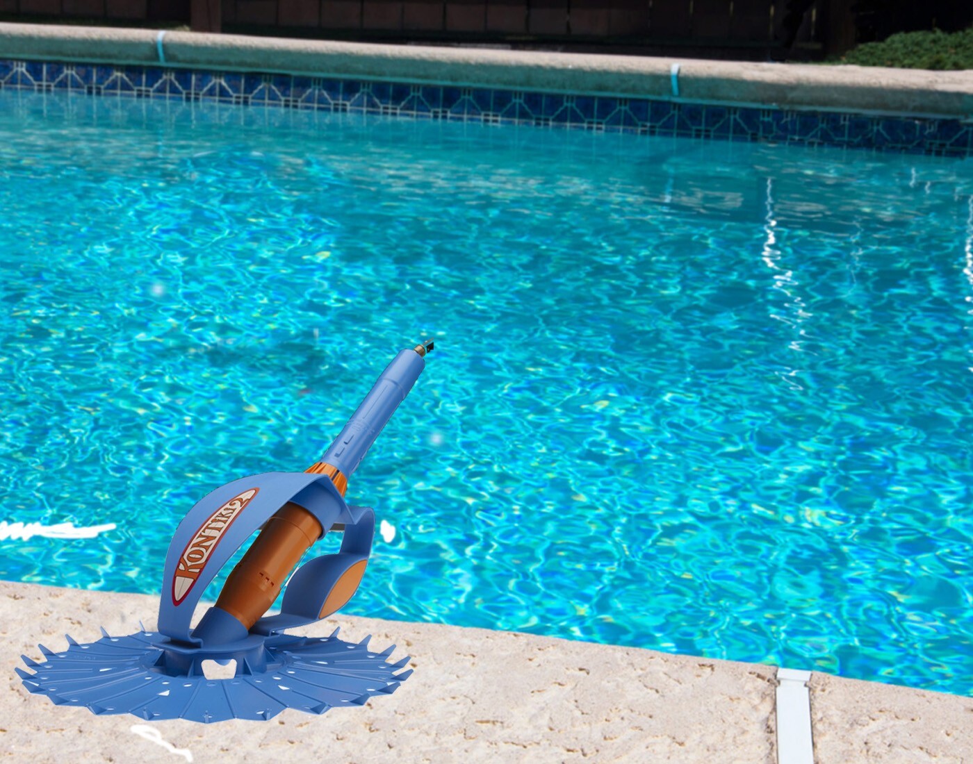 Above-Ground Kontiki Suction-Side Swimming Pool Cleaner w/ 30&prime; of Hoses