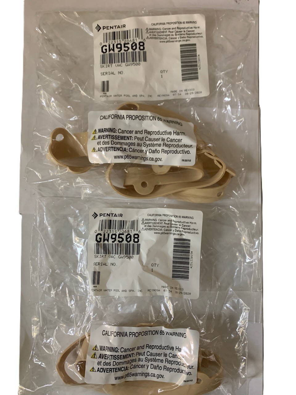 GW9508 Sta-rite Great White & Dorado Cleaner Skirt GW9508 GW9500 2 Pack