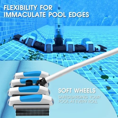 Pool Vacuum Head 17.5 Inch Extra Wide 4LB Weighted Direction Control Handle