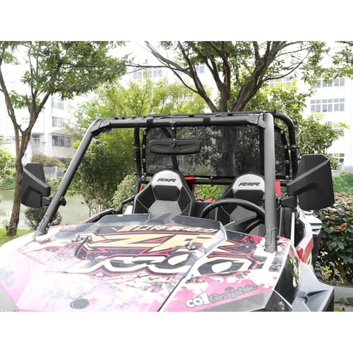 UTV Side Mirrors – Fits almost all UTVs (except full doors), Compatible with DOT