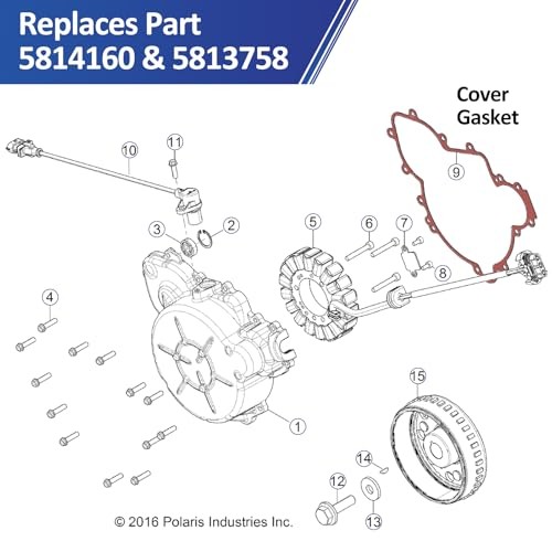 Cover Gasket for Polaris Side-by-Side (SxS) – Compatible with Years 2013