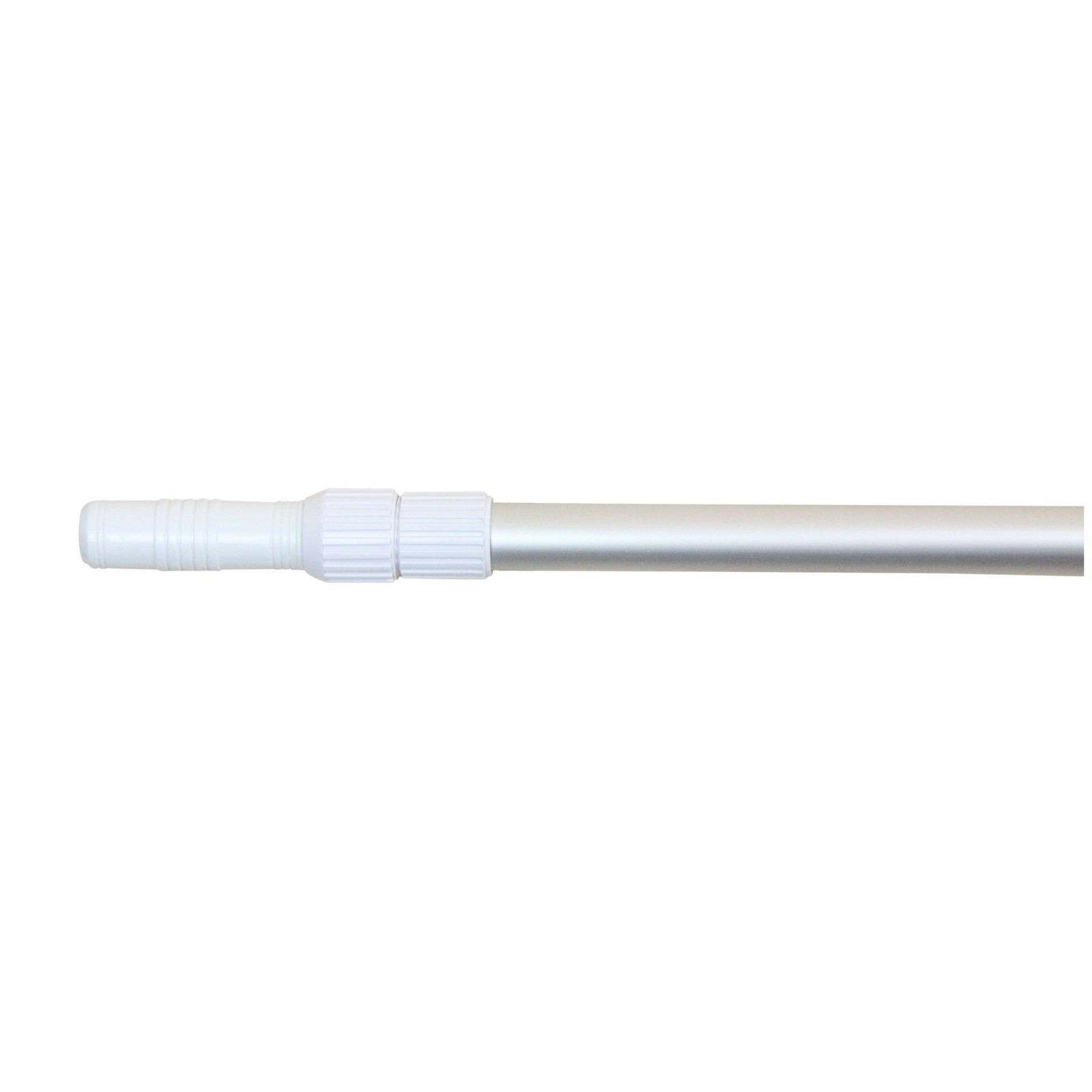 Pool Central 76.75IN Silver Smooth Telescopic Pole for Vacuum Heads and Skimmers