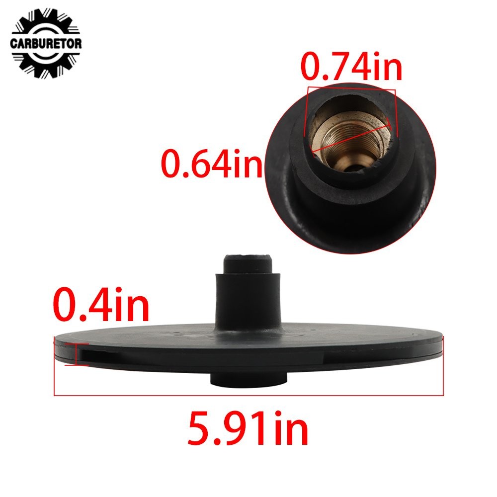 R0536400 Pool Cleaner Part For Polaris New Style PB4-60 Boosters Pump Impeller